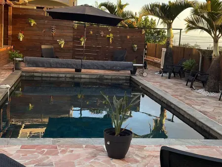 Logement avec piscine, vue mer - 4 pers., Appartement 2 personnes à Le Tampon - Photo 15