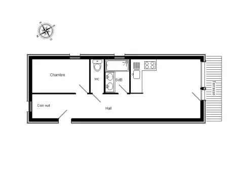 Appartement confortable, terrasse - 6 pers., Appartement 6 personnes à La Clusaz - Photo 10