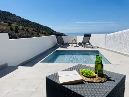 Maison vue mer, piscine, clim - 4 pers., Maison 4 personnes à Frigiliana - Photo 1