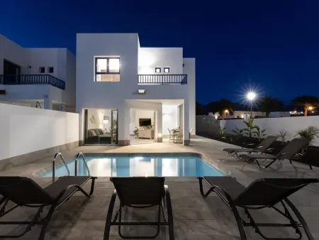 Villa avec piscine privée - 6 pers., Villa 6 personnes à Playa Blanca - Photo 6