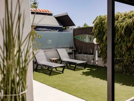 Superbe logement avec clim, piscine partagée, Bungalow 4 personnes à Maspalomas - Photo 5