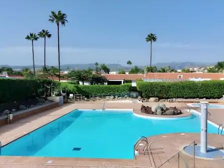 Superbe logement avec clim, piscine partagée, Bungalow 4 personnes à Maspalomas - Photo 7