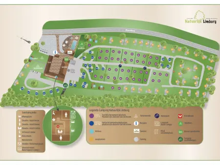 Camping Natuurlijk Limburg - Chalet 4, Maison 4 personnes à Voeren - Photo 21