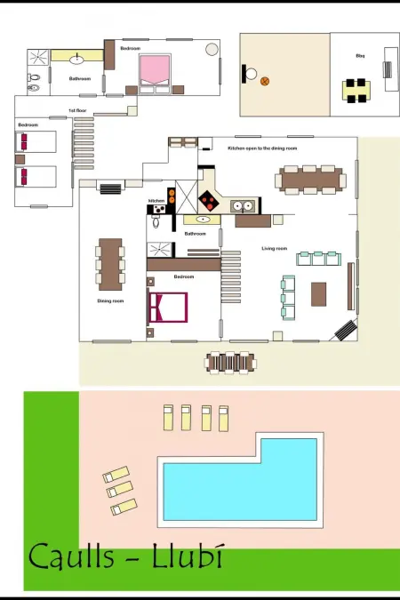Caulls, Maison 6 personnes à Llubí - Photo 16