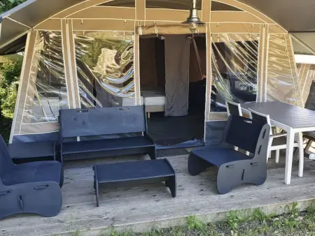 Camping Le Clou - Lodge de Luxe, Maison 5 personnes à Saint Vincent de Cosse - Photo 1