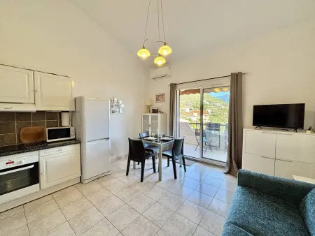 Studio climatisé vue mer - 2 pers., Appartement 2 personnes à Casaglione Tiuccia - Photo 8