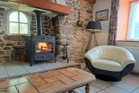 Bretonisches Steinhaus Landéda, Maison en pierre bretonne près des plages de sable - Photo 8