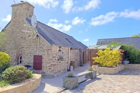Bretonisches Steinhaus Landéda, Maison en pierre bretonne près des plages de sable - Photo 12