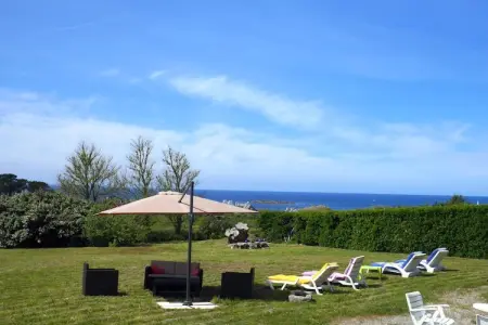 Ferienhaus mit 180° Panorama Meerblick Lampaul-Plouarzel, Retraite panoramique avec vue sur mer en Bretagne - Photo 9