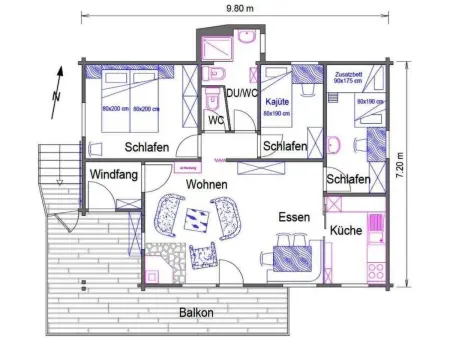 Tingalina Reichlin, (Sedrun), 122.01/.02, Appartement 6 personnes à Sedrun - Photo 9