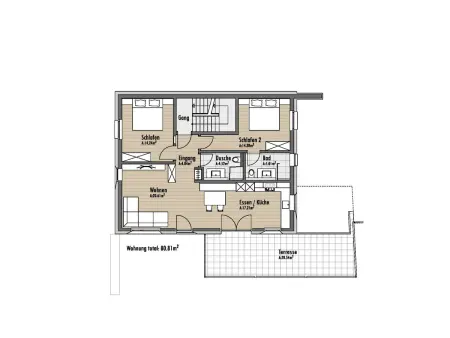 Suot Crapalb, (Samnaun-Laret), Appartement 6 personnes à Samnaun - Photo 7
