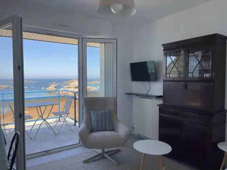 Appartement vue mer exceptionnelle - 3 pers., Appartement 3 personnes à Trégastel - Photo 10