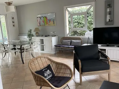 Maison avec piscine chauffée - 8 pers., Villa 8 personnes à Moliets et Maa - Photo 3