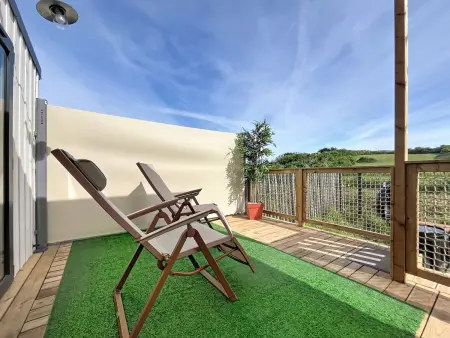 Maison 3 ch, piscine chauffée - 6 pers., Mobil Home 6 personnes à Saint Pair sur Mer - Photo 6
