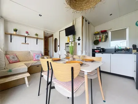 Maison 3 ch, piscine chauffée - 6 pers., Mobil Home 6 personnes à Saint Pair sur Mer - Photo 10