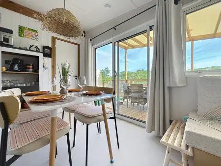 Maison 3 ch, piscine chauffée - 6 pers., Mobil Home 6 personnes à Saint Pair sur Mer - Photo 11
