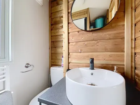 Maison 3 ch, piscine chauffée - 6 pers., Mobil Home 6 personnes à Saint Pair sur Mer - Photo 14