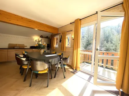 Duplex confortable, vue piste - 6 pers., Appartement 8 personnes à Valfréjus - Photo 1