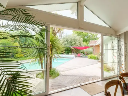 Villa de plain-pied avec piscine - 8 pers., Villa 8 personnes à Biscarrosse - Photo 5