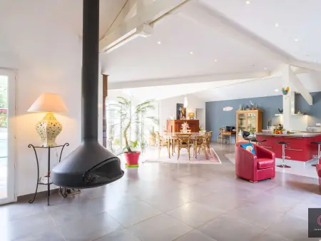 Villa de plain-pied avec piscine - 8 pers., Villa 8 personnes à Biscarrosse - Photo 7