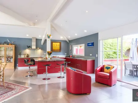 Villa de plain-pied avec piscine - 8 pers., Villa 8 personnes à Biscarrosse - Photo 8