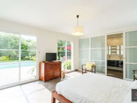 Villa de plain-pied avec piscine - 8 pers., Villa 8 personnes à Biscarrosse - Photo 16