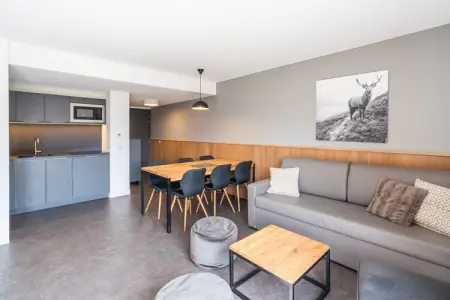 RÃ©sidence Les Ecrins d'Auris-Appartement 2 piÃ¨ces avec coin nuit 6 personnes - PMR, Location avec accès à la piscine intérieure et au sauna - Photo 5