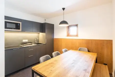 RÃ©sidence Les Ecrins d'Auris-Appartement 2 piÃ¨ces avec coin nuit 6 personnes supÃ©rieur, Location de chalet alpin pour 6 personnes avec balcon - Photo 2