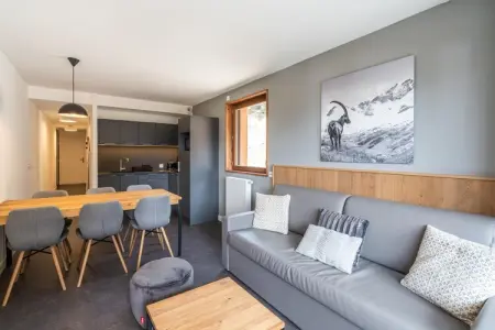 RÃ©sidence Les Ecrins d'Auris-Appartement 2 piÃ¨ces avec coin nuit 6 personnes supÃ©rieur - PMR, Hébergement adapté avec accès direct aux pistes - Photo 2