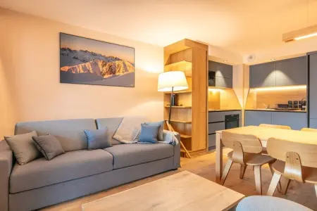 Les Hauts de Vaujany -Appartement 3 piÃ¨ces avec coin nuit 8 personnes, Séjournez près des remontées mécaniques, pour 8 personnes. - Photo 1