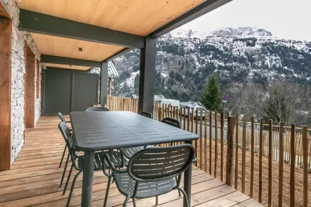 Les Hauts de Vaujany -Appartement 2 piÃ¨ces avec coin nuit 6 personnes, Séjour confortable avec alcôve de couchage - Photo 1