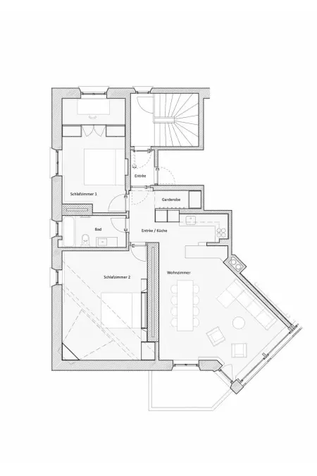 Roseg Zentral, Appartement 4 personnes à Pontresina - Photo 10