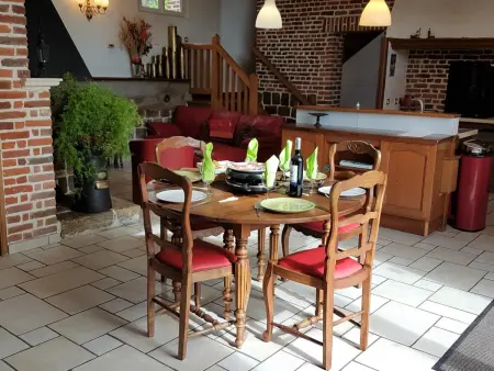 Maison de campagne, clim, animaux OK - 6 pers., Gite 6 personnes à Beaumont en Beine - Photo 5