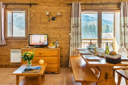 Résidence Les Fermes de Samoens 3-Room and 3-Room Duplex Apartment - 6 people OTA, Chalet de montagne avec piscine chauffée - Photo 9