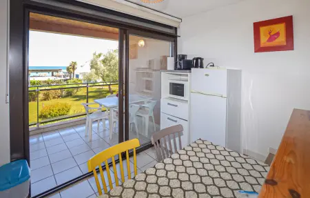 STUDIO VUE MER ET PISCINE, Appartement 2 personnes à MORIANI PLAGE - Photo 3