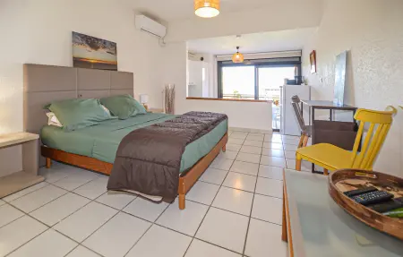 STUDIO VUE MER ET PISCINE, Appartement 2 personnes à MORIANI PLAGE - Photo 9