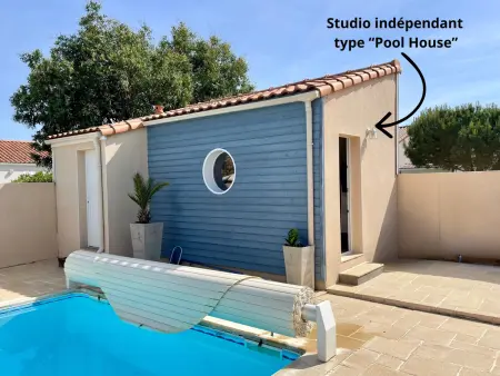 Belle maison avec piscine - 8 pers., Maison 8 personnes à Bretignolles sur Mer - Photo 22