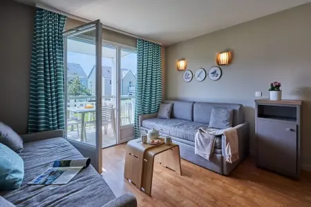 Pierre & Vacances Le Chant des Oiseaux Apartment 6 people - 2 bedrooms - Terrace or balcony, Appartement Familial Courseulles pour 6 - Photo 8