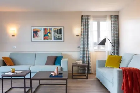 Pierre &Vacances Premium Presqu'île de La Touques Apartment 6 people - 2 bedrooms - Terrace or balcony - Harbor buildings, Appartement Scenic Harbour pour 6 personnes à Deauville - Photo 10