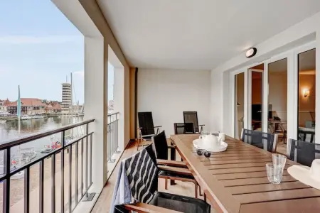 Pierre &Vacances Premium Presqu'île de La Touques apartment 8 people - 3 bedrooms - Terrace or balcony - Harbor buildings, Appartement spa de luxe à Deauville pour 8 - Photo 31