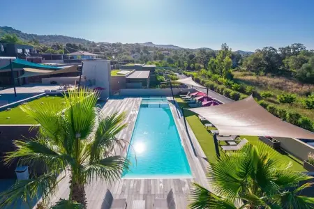 Résidence PV Les Terrasses d'Arsella House - 8 people - 4 bedrooms - Air conditioned - 7m private swimming pool - Terrace, Villa Lecci avec piscines extérieures - Photo 28