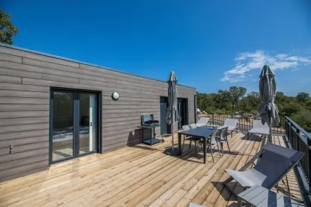 Résidence PV Les Terrasses d'Arsella House - 6 people - 3 bedrooms - Air conditioned - 7m private swimming pool - Garden, Havre de paix en Corse avec jardin - Photo 22