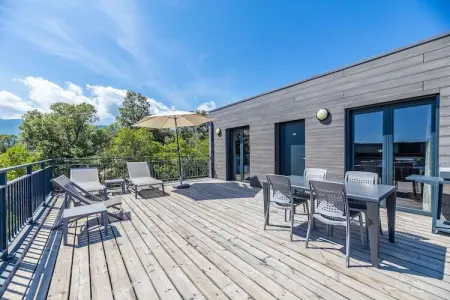 Résidence PV Les Terrasses d'Arsella House - 6 people - 3 bedrooms - Air conditioned - 7m private swimming pool - Garden, Havre de paix en Corse avec jardin - Photo 23