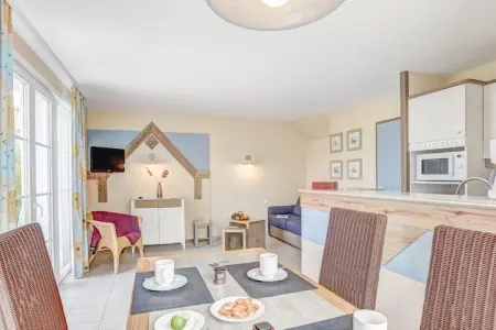 Pierre & Vacances Village Belle Dune house 8 people - 2 bedrooms + 1 sleeping alcove - Terrace, Retraite avec vue sur le jardin ou le golf - Photo 13