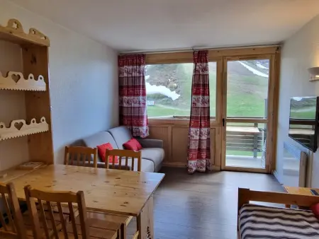 Studio rénové, animaux admis - 4 pers., vue pistes - Photo 1