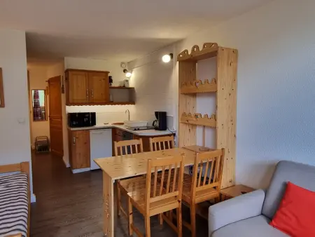 Studio rénové, animaux admis - 4 pers., vue pistes - Photo 4