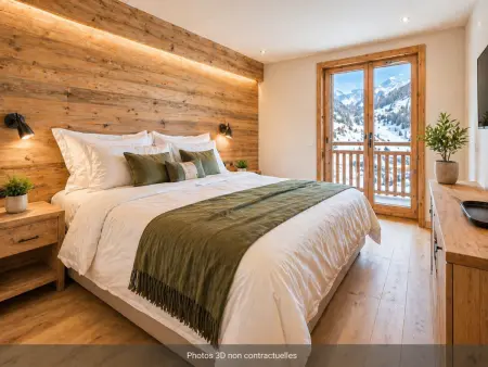 Appartement moderne, vue montagnes - 12 pers., Appartement 12 personnes à La Toussuire - Photo 2