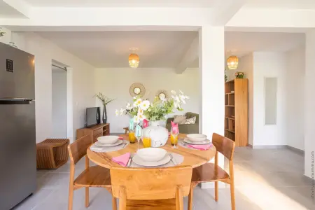 Bas de villa chaleureuse avec piscine privée, Maison 6 personnes à Le Carbet - Photo 10