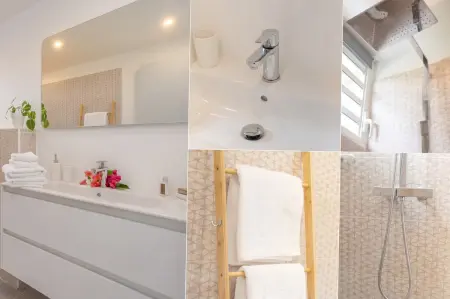 Bas de villa chaleureuse avec piscine privée, Maison 6 personnes à Le Carbet - Photo 15