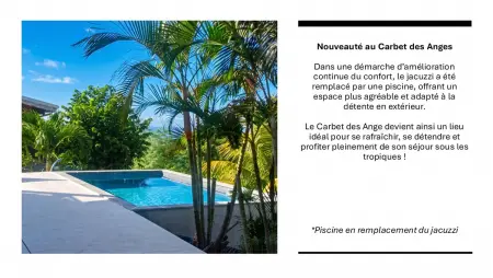 Bas de villa chaleureuse avec piscine privée, Maison 6 personnes à Le Carbet - Photo 18